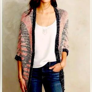 Moth carrefour jacquard knit cardigan Anthropologie Size M